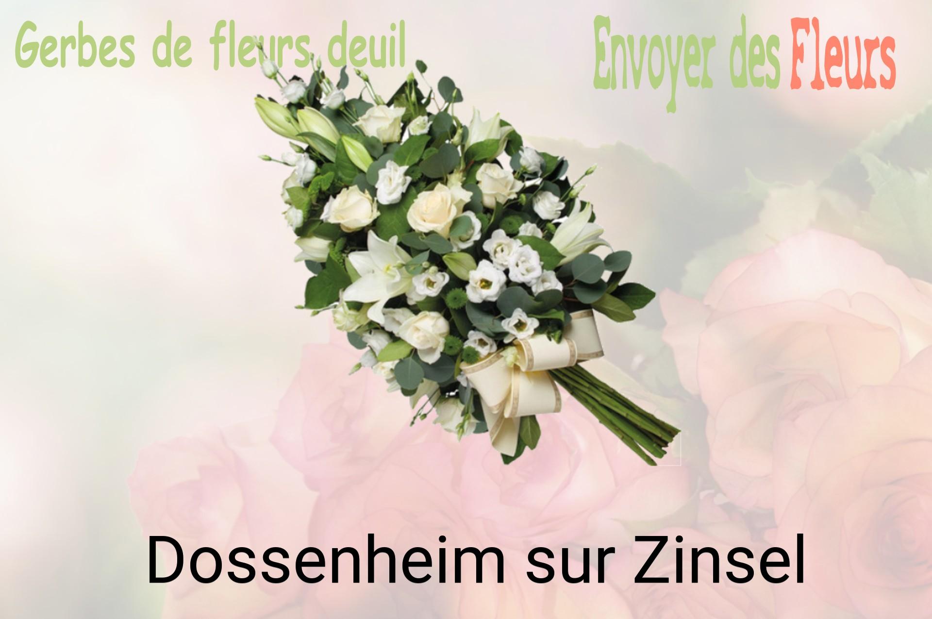 Gerbe de fleurs de deuil livrée à Dossenheim-sur-Zinsel